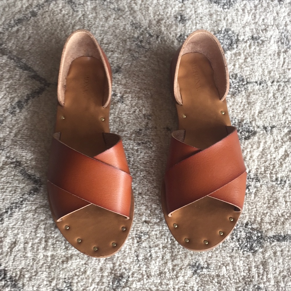 Light Brown Slide on Sandals